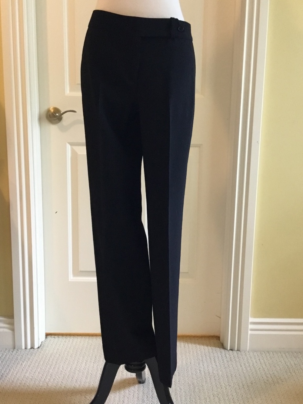 Missoni Black Virgin Wool Straight-Leg Dress Pants